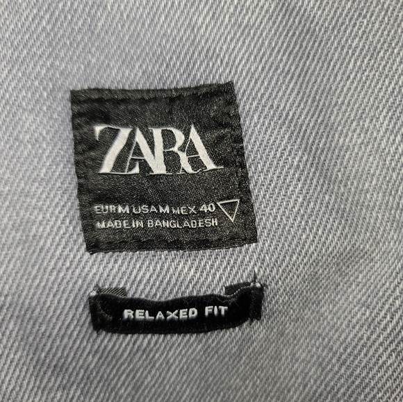 Zara M Grey Denim Overshirt - Picture 9 of 9